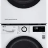 LG Stacked Washer & Dryer Set with Front Load Washer and Electric Dryer