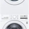 LG Stacked Washer & Dryer Set with Front Load Washer and Electric Dryer