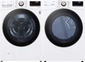 LG Side-by-Side Washer & Dryer Set with Front Load Washer and Electric Dryer