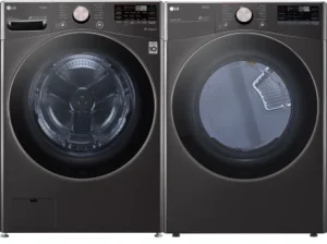 LG Side-by-Side Washer & Dryer Set with Front Load Washer and Electric Dryer