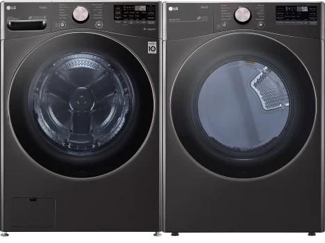 LG Side-by-Side Washer & Dryer Set with Front Load Washer and Electric Dryer