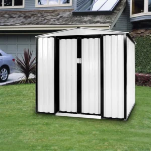 D Galvanized Steel Storage Shed 6 ft. W x 4 ft
