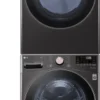 LG Stacked Washer & Dryer Set with Front Load Washer and Electric Dryer