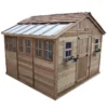 2 ft. W x 12 ft. D Cedar Wood Sunshed Garden Shed