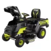 RYOBI 80V HP Brushless 42 in. Battery Electric Cordless Riding Lawn Tractor with (3) 80V 10Ah Batteries and Charger
