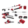 Milwaukee M18 FUEL 16 in. 18V Electric Battery Chainsaw/String Trimmer/Blower/Hatchet/Brush/Pole/Line/(4) /(3) Chargers