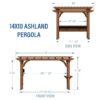 14x10 Ashland Pergola