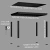 14x10 Trenton Modern Steel Pergola With Sail Shade Soft Canopy