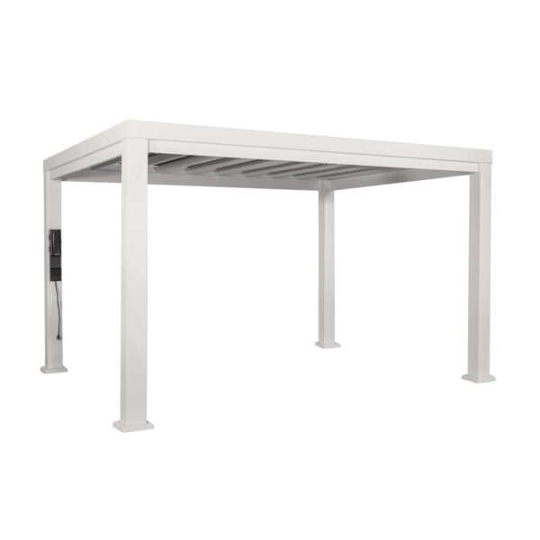 14x10 Windham Modern Steel Pergola With Sail Shade Soft Canopy