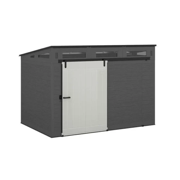 Suncast Modernist 10 ft. W X 7 Ft. D Barn Door Resin Storage Shed
