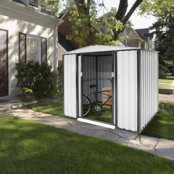 D Galvanized Steel Storage Shed 6 ft. W x 4 ft