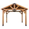 12x12 Arlington Gazebo with Electric - Lt Brown