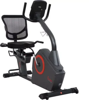 Sunny Health & Fitness Premium Smart Recumbent Bike
