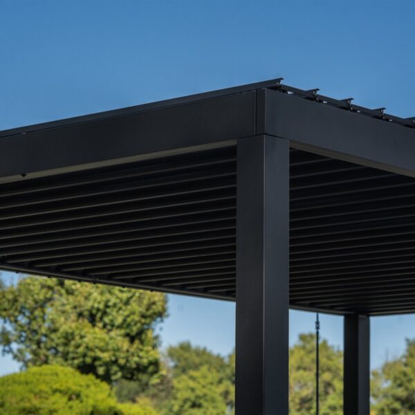 16x10 Sarasota Steel Louvered Pergola