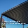16x10 Sarasota Steel Louvered Pergola
