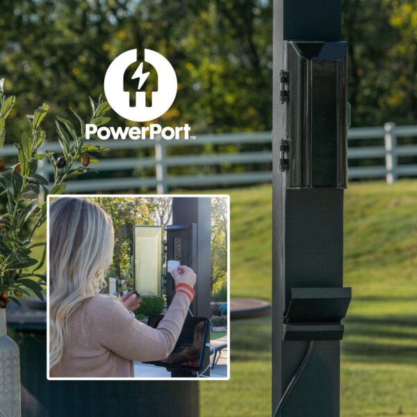 16x10 Sarasota Steel Louvered Pergola