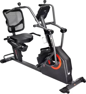 Sunny Health & Fitness Smart Recumbent Elliptical – With Electro-Magnetic Resistance