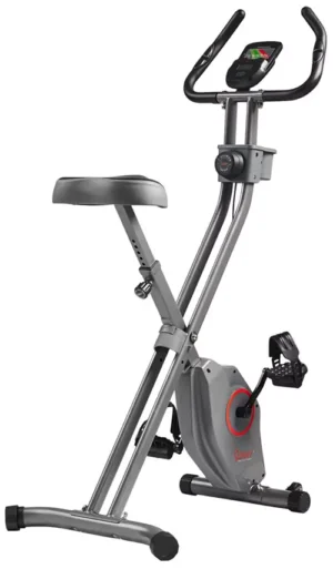 Sunny Health & Fitness Magnetic Foldable Exercise X-Bike With 14 Levels of Magnetic Resistance