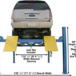 TUXEDO FP12K-K 12,000 LB CABLE DRIVEN 4 POST LIFT