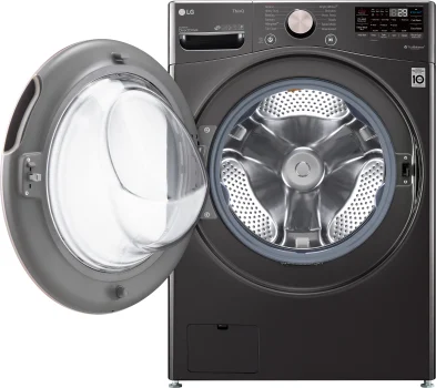 LG Stacked Washer & Dryer Set with Front Load Washer and Electric Dryer