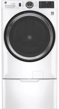 GE Side-by-Side Washer & Dryer Set with Front Load Washer and Electric Dryer