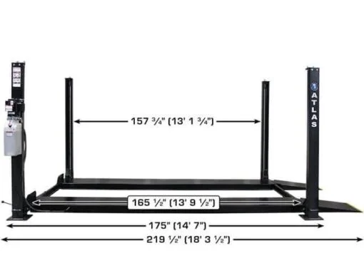 Atlas Apex 8 8,000 lb 4-Post Lift Car