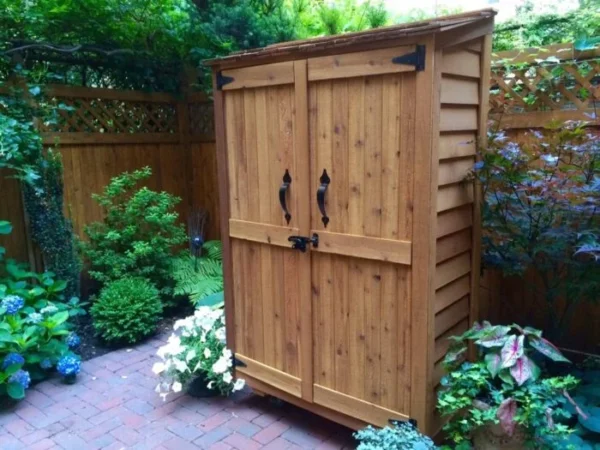4 ft. W x 2 ft. D Garden Chalet Cedar Wood Tool Shed