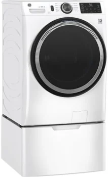 GE Side-by-Side Washer & Dryer Set with Front Load Washer and Electric Dryer
