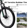 27.5 Inch Mountain Bike , Dual Full Suspension 21-Speed Disc Brakes Thumb Shifter,Carbon Steel Frame Mountain Bike, Mens Womens Trail Commuter City Bicycles