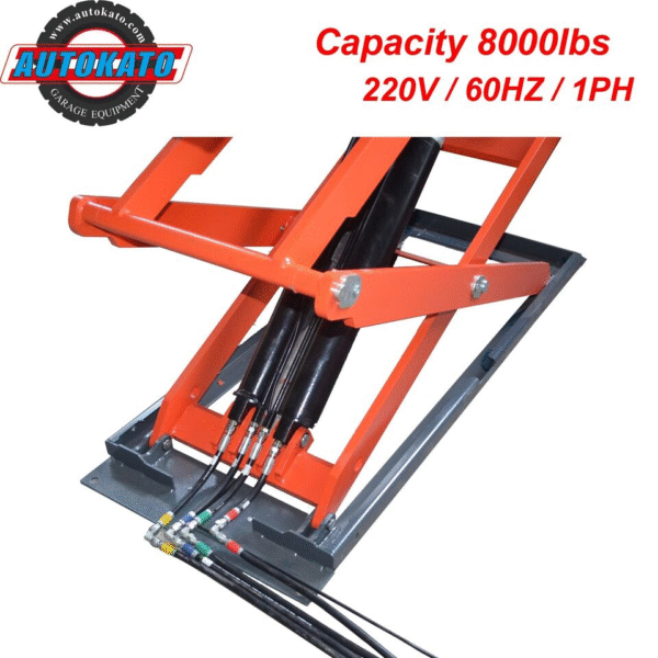 Stratus Commercial Grade On-Ground or In-Ground Mount Low Profile Full Rise Scissor Car Lift