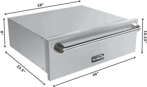 Koolmore 30 Inch Built-In Warming Drawer with 1.8 cu.ft Capacity