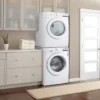 LG Stacked Washer & Dryer Set with Front Load Washer and Electric Dryer