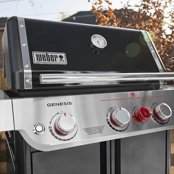 Genesis E-325 3-Burner Natural Gas Grill in Black