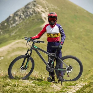 27.5 Inch Mountain Bike , Dual Full Suspension 21-Speed Disc Brakes Thumb Shifter,Carbon Steel Frame Mountain Bike, Mens Womens Trail Commuter City Bicycles