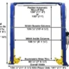 Atlas 9KOHX 9,000 lb Overhead 2-Post Lift