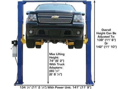 Atlas 9KOHX 9,000 lb Overhead 2-Post Lift
