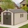 D Plastic Storage Shed 8 ft. W x 20 ft (White)