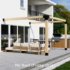 10' x 6' Pergola Attached to House with Roof (5 Options) - Kit for 6x6 Wood