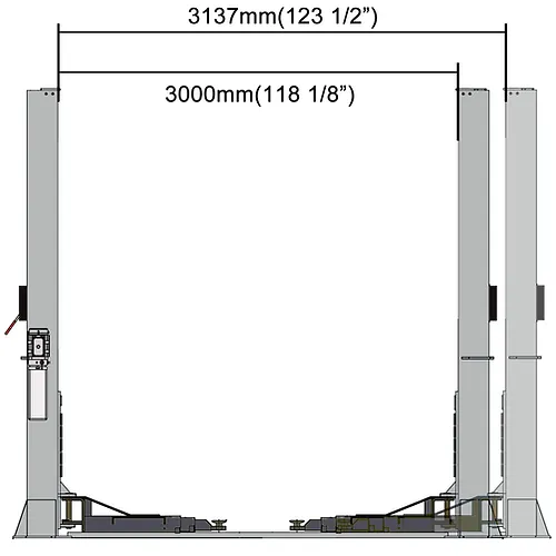 HD TWO POST LIFT | BASE PLATE | 12,000LB | SKU: QL12KB