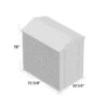 Keter Manor 4 ft. W x 6 ft. D Vertical Resin Outdoor Storage Shed Ideal For Patio