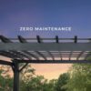 16x12 Stratford Traditional Steel Pergola With Sail Shade Soft Canopy