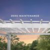 14x12 Hawthorne Traditional Steel Pergola With Sail Shade Soft Canopy