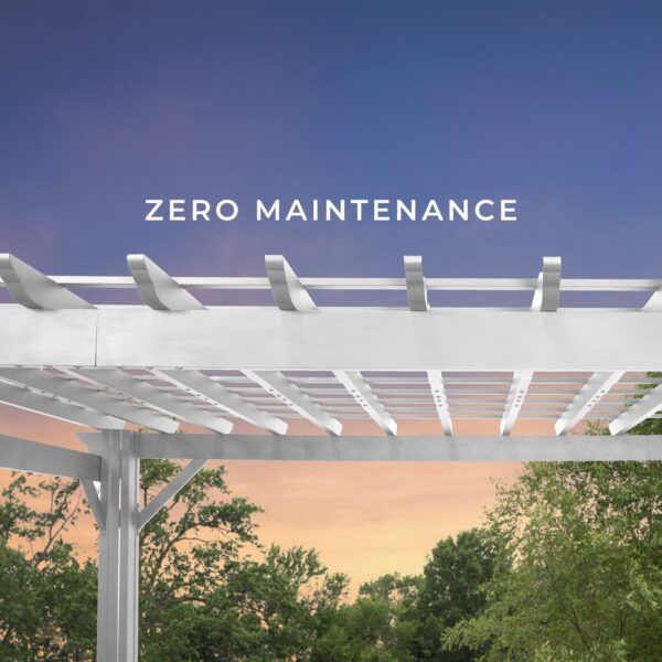 14x12 Hawthorne Traditional Steel Pergola With Sail Shade Soft Canopy