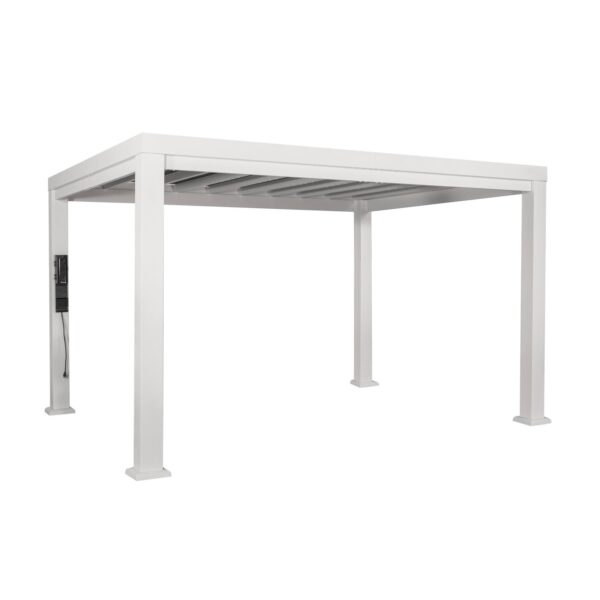 12x10 Windham Modern Steel Pergola With Sail Shade Soft Canopy