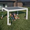 14x10 Windham Modern Steel Pergola With Sail Shade Soft Canopy