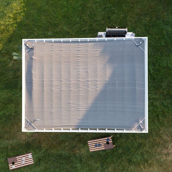 16x12 Windham Modern Steel Pergola With Sail Shade Soft Canopy