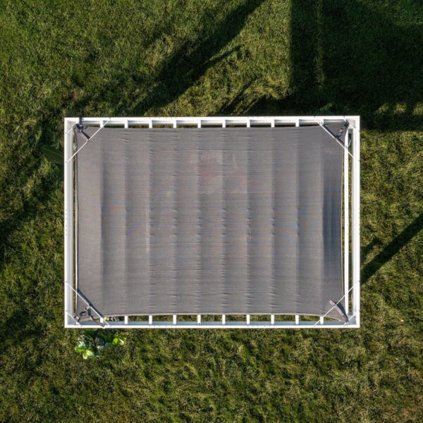 14x10 Windham Modern Steel Pergola With Sail Shade Soft Canopy