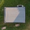16x12 Trenton Modern Steel Pergola With Sail Shade Soft Canopy