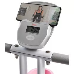 Sunny Health & Fitness Pink Foldable Magnetic Exercise X-Bike