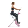 Sunny Health & Fitness Pink Foldable Magnetic Exercise X-Bike